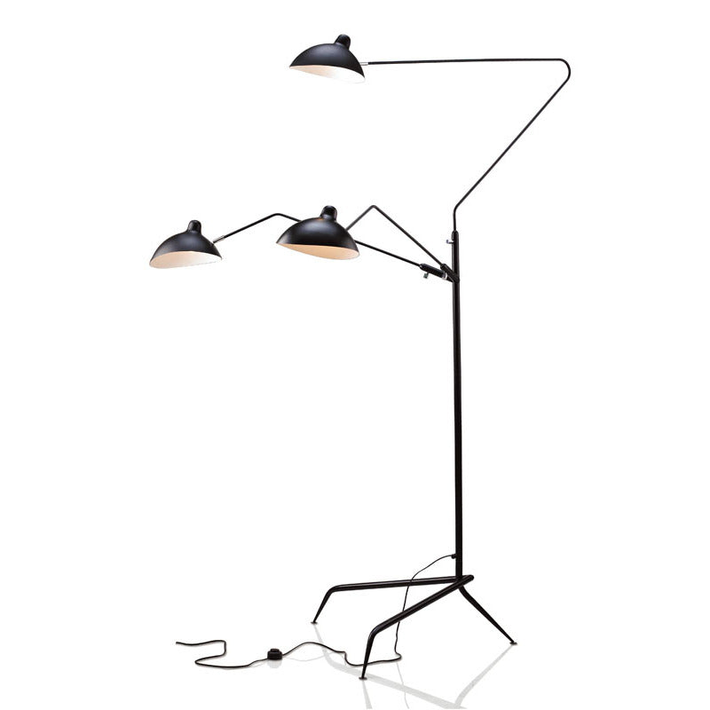 Black Matte Black Floor Lamp by Bethel