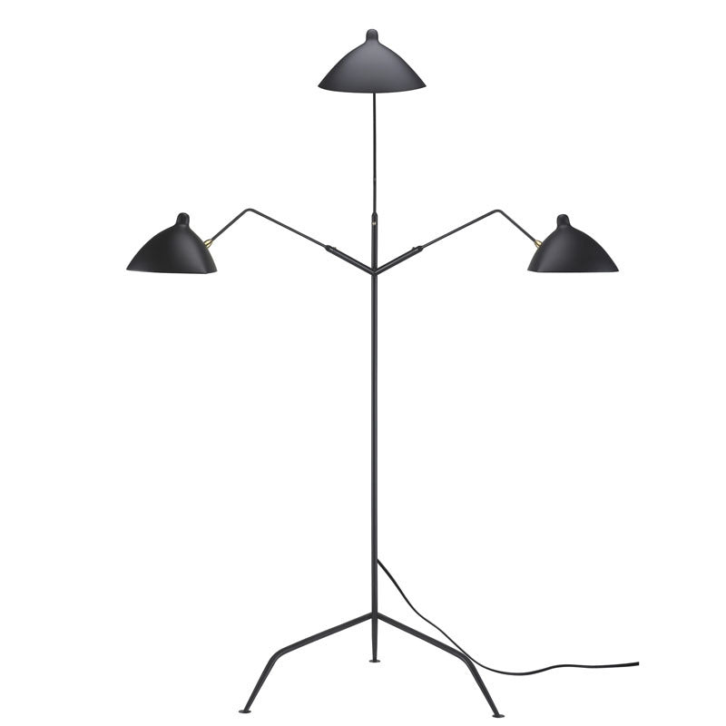 Black Matte Black Floor Lamp by Bethel - view 4