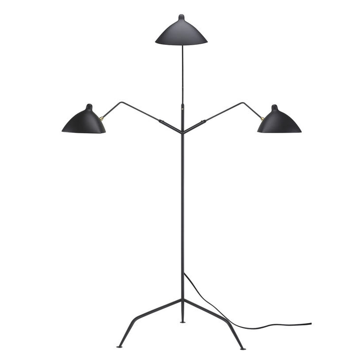 Black Matte Black Floor Lamp by Bethel - view 4