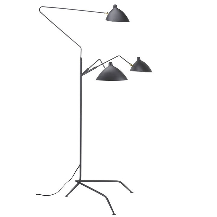 Black Matte Black Floor Lamp by Bethel - view 5