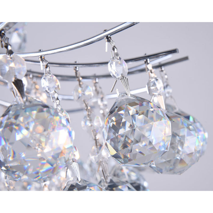 Frame Chandelier with Clear Hanging Crystals by Bethel - view 3