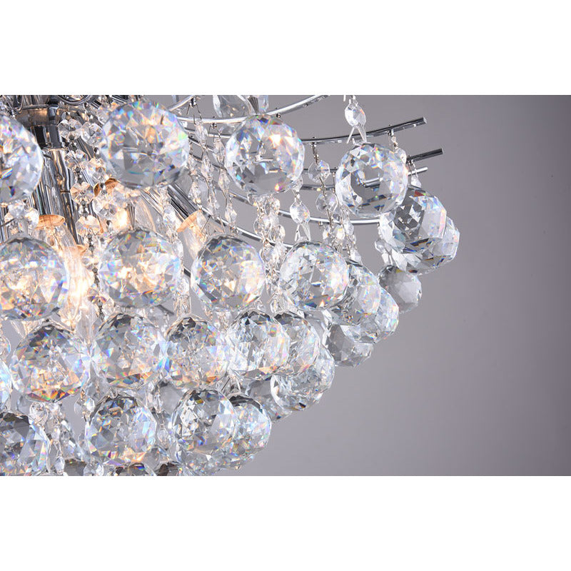 Frame Chandelier with Clear Hanging Crystals by Bethel - view 18