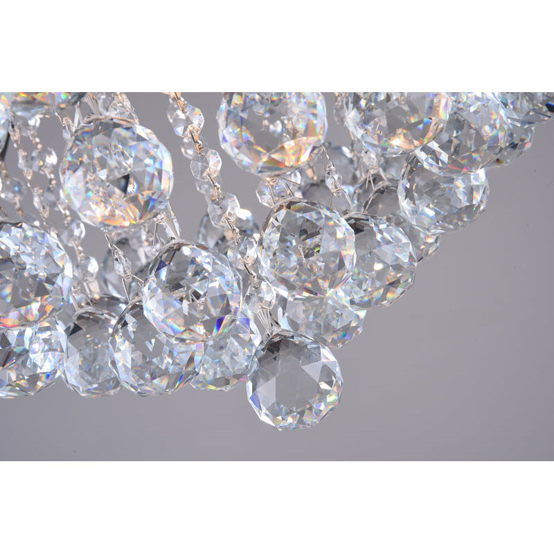 Frame Chandelier with Clear Hanging Crystals by Bethel - view 20