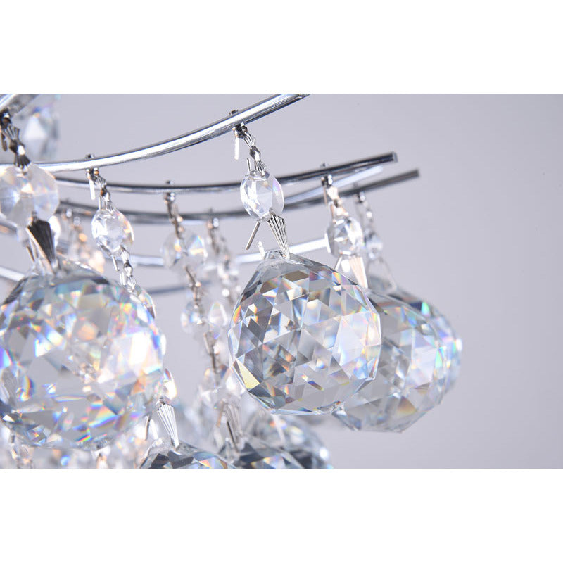 Frame Chandelier with Clear Hanging Crystals by Bethel - view 21