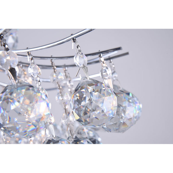 Frame Chandelier with Clear Hanging Crystals by Bethel - view 21
