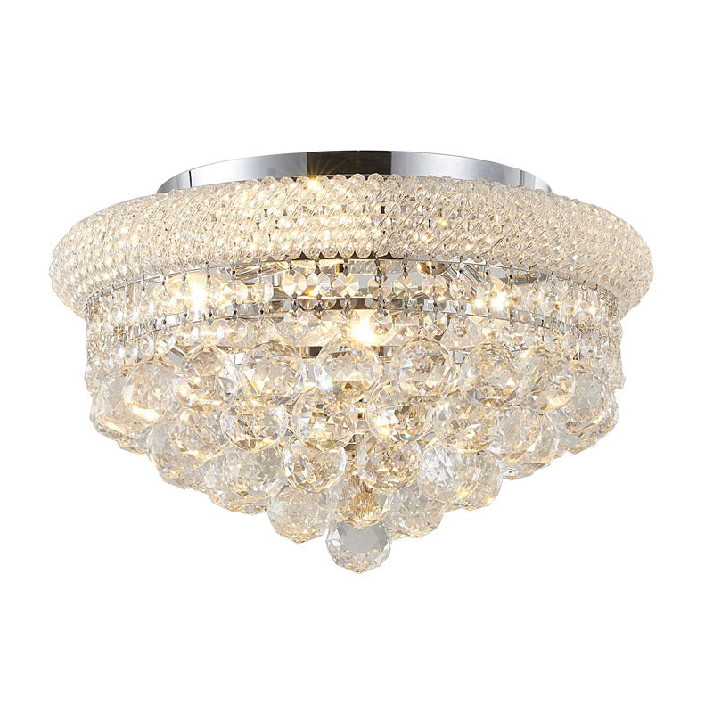 Chrome Crystal Flush Mount by Bethel
