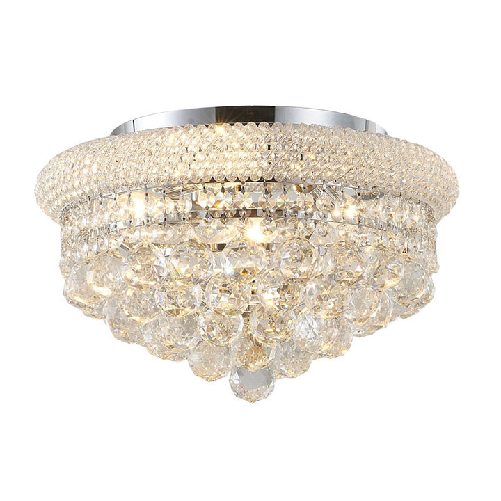 Chrome Crystal Flush Mount by Bethel
