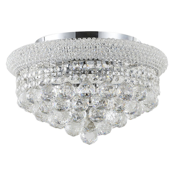 Chrome Crystal Flush Mount by Bethel - view 2