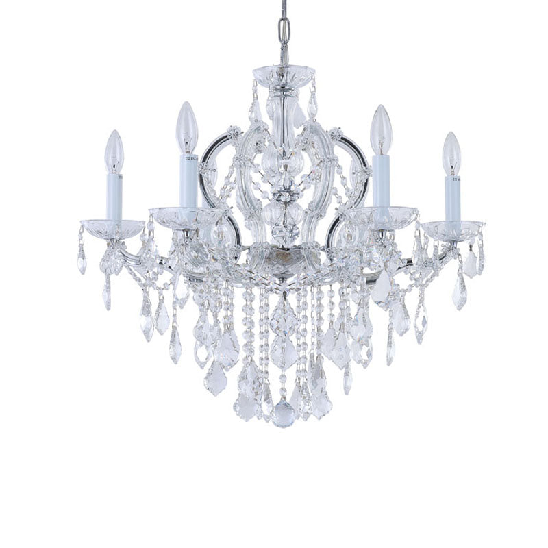 Clear Crystal Chandelier with Hardware by Bethel - view 2