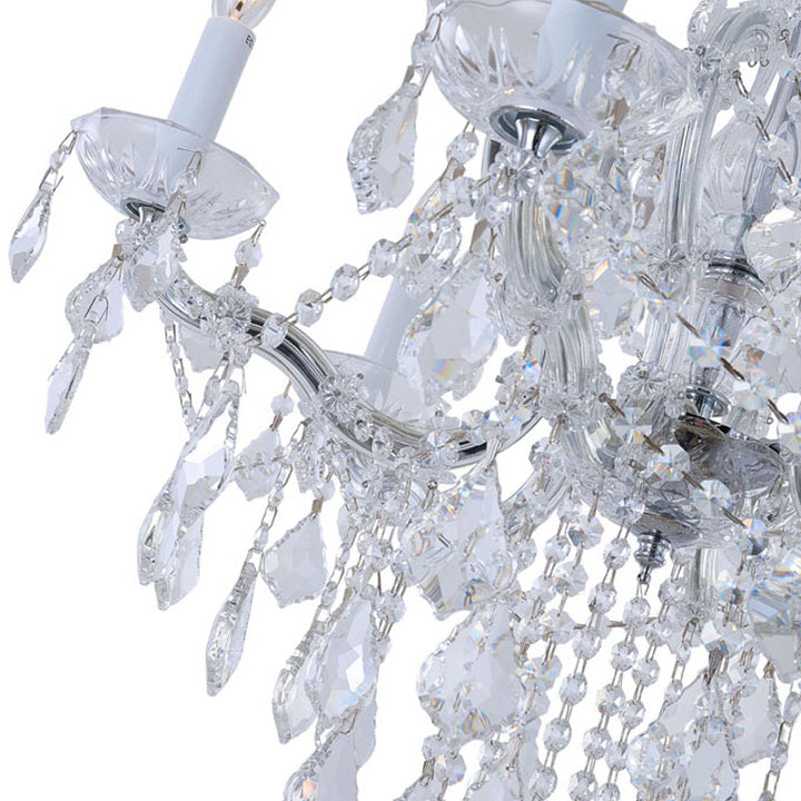 Clear Crystal Chandelier with Hardware by Bethel - view 4