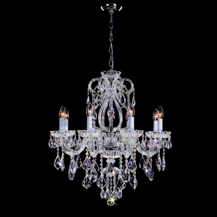 Clear Crystal Chandelier with Hardware, 26", by Bethel