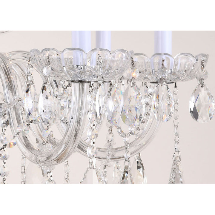 Clear Crystal Chandelier with Hardware by Bethel - view 8