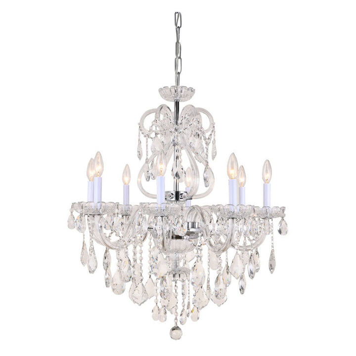 Clear Crystal Chandelier with Hardware by Bethel - view 9