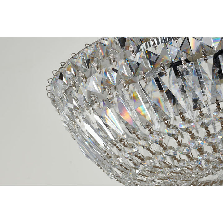 Clear Crystal Flush Mount with Chrome Hardware by Bethel - view 4