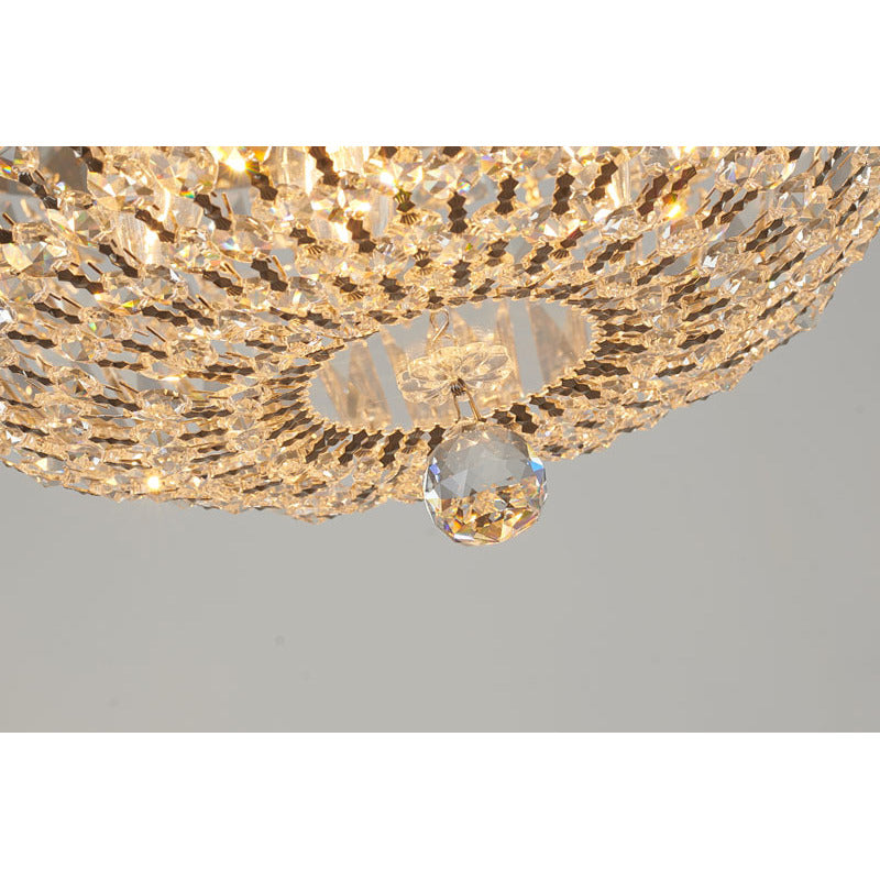 Clear Crystal Flush Mount with Chrome Hardware by Bethel - view 5
