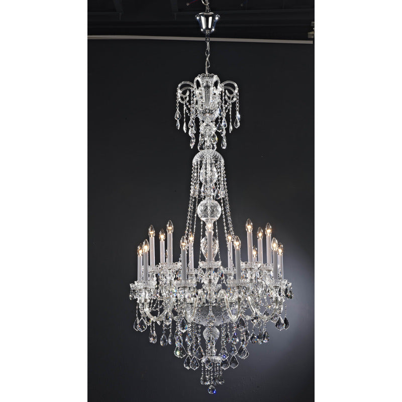 Clear Crystal Chandelier with Chrome Hardware (BET45) by Bethel