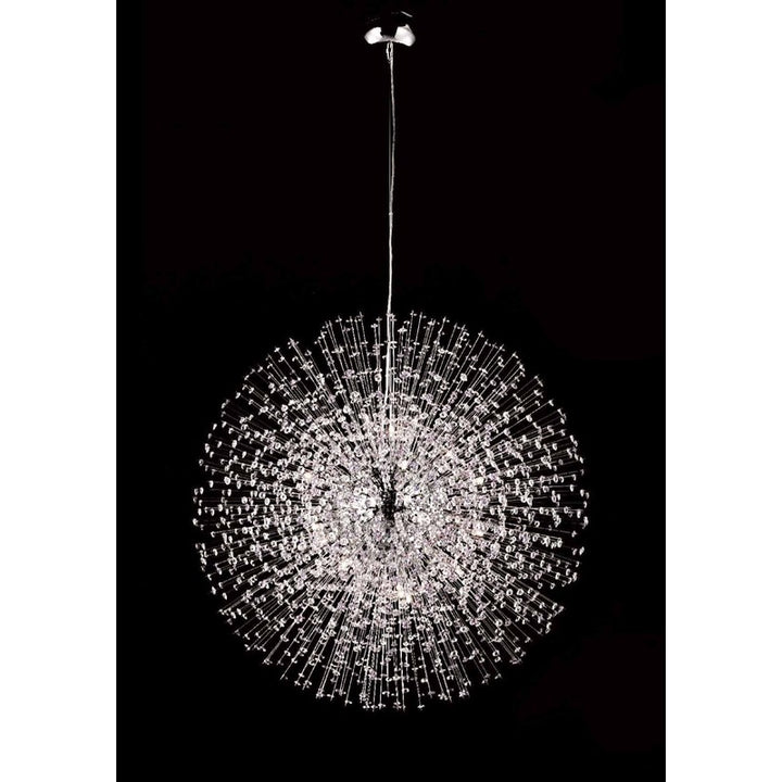 Clear Crystal Beaded Sputnik Chandelier with Hardware, 25", by Bethel