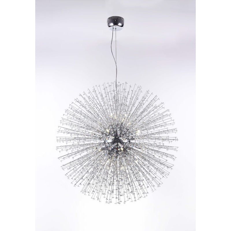 Clear Crystal Beaded Sputnik Chandelier with Hardware, 35", by Bethel