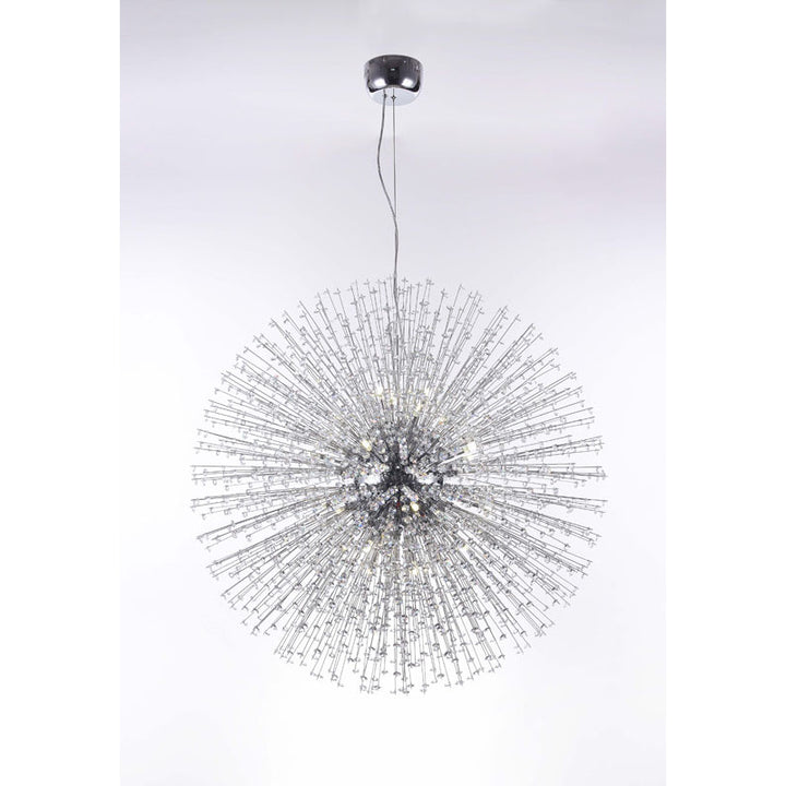 Clear Crystal Beaded Sputnik Chandelier with Hardware, 35", by Bethel