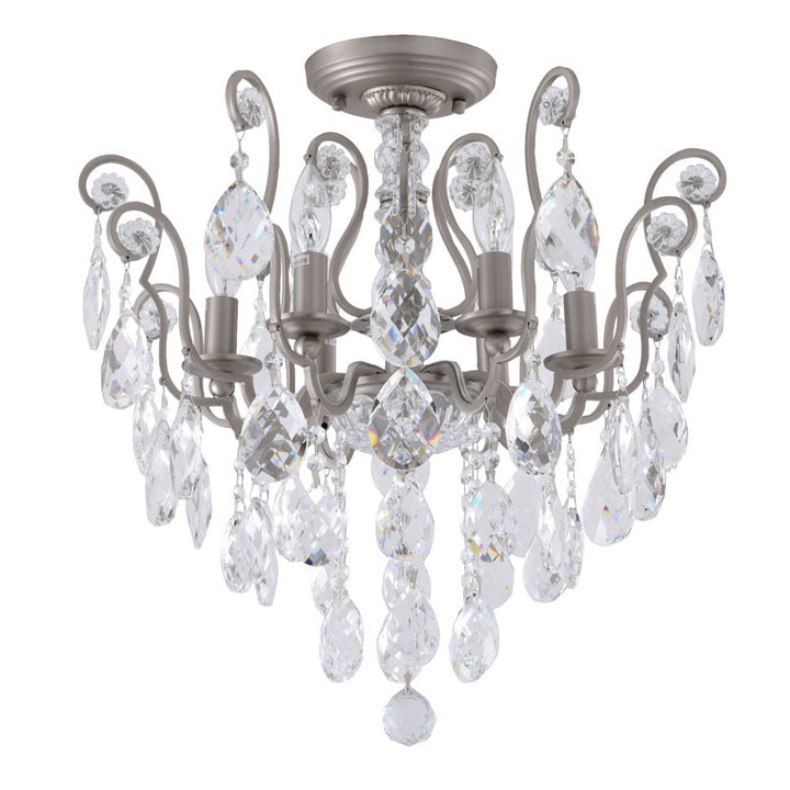 Frame Chandelier with Clear Hanging Crystals (BET61) by Bethel - view 41