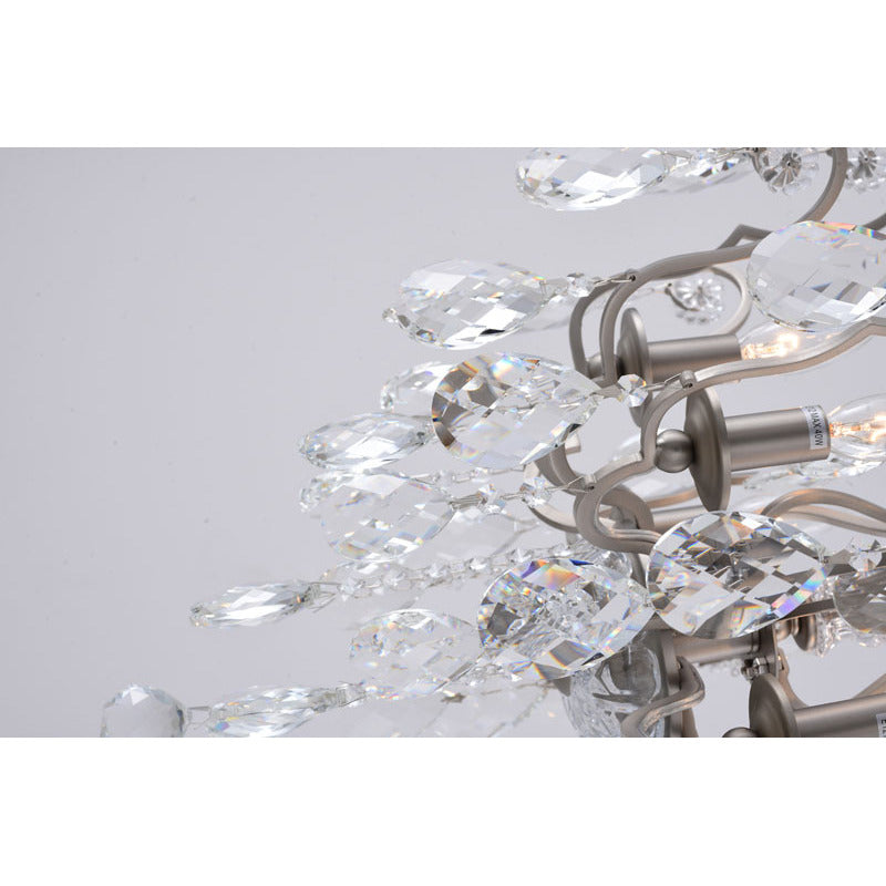 Frame Chandelier with Clear Hanging Crystals (BET61) by Bethel - view 33