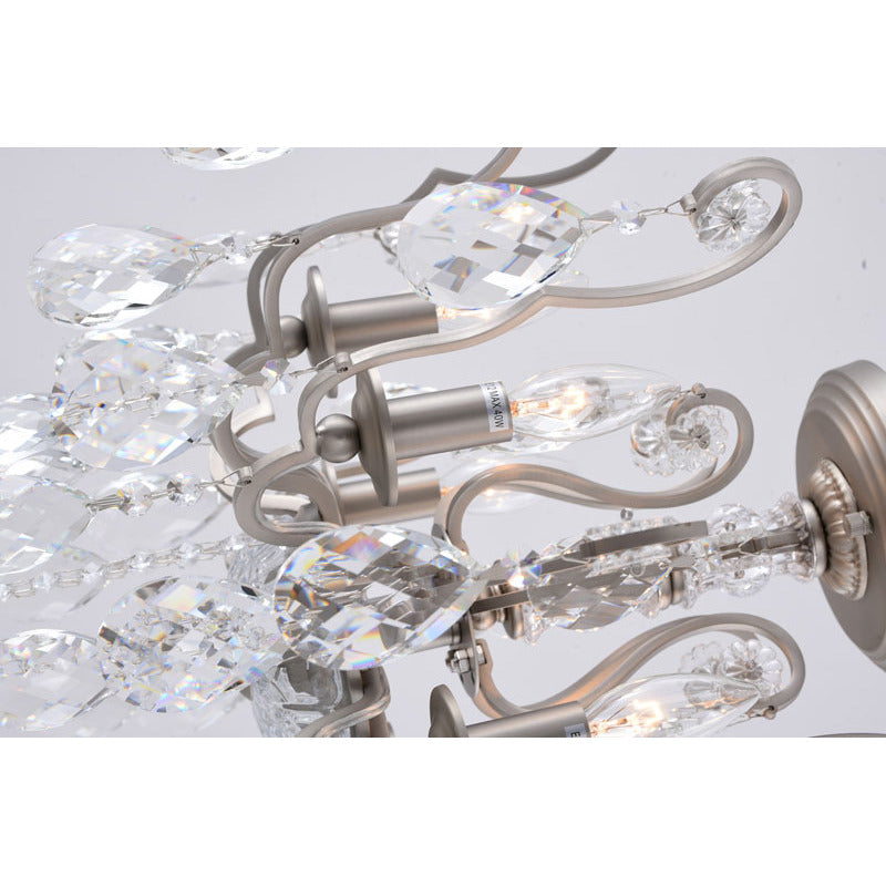 Frame Chandelier with Clear Hanging Crystals (BET61) by Bethel - view 36