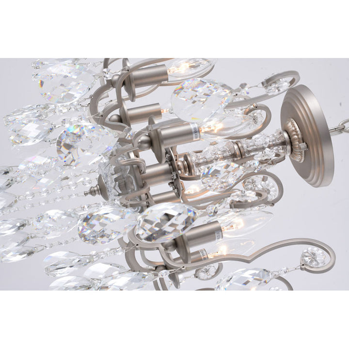 Frame Chandelier with Clear Hanging Crystals (BET61) by Bethel - view 37