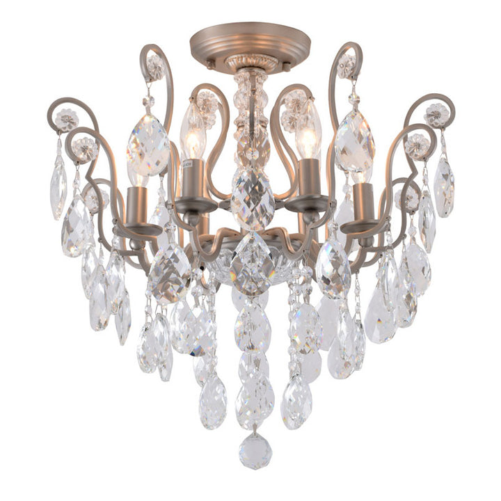Frame Chandelier with Clear Hanging Crystals (BET61) by Bethel - view 40