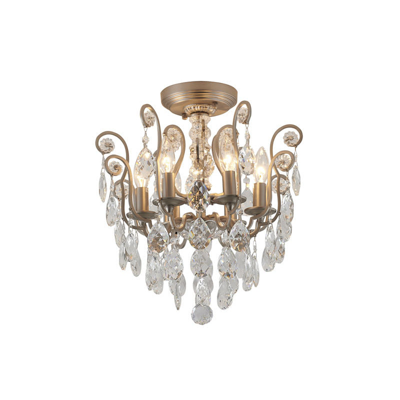 Frame Chandelier with Clear Hanging Crystals (BET61) by Bethel - view 9