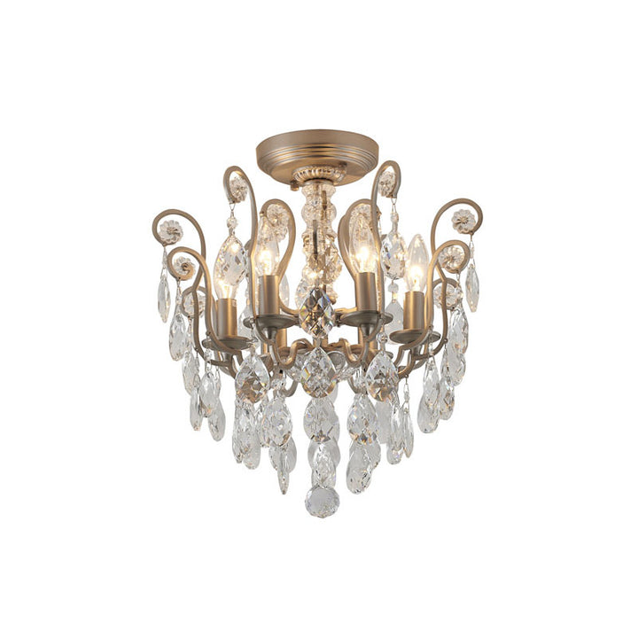 Frame Chandelier with Clear Hanging Crystals (BET61) by Bethel - view 9
