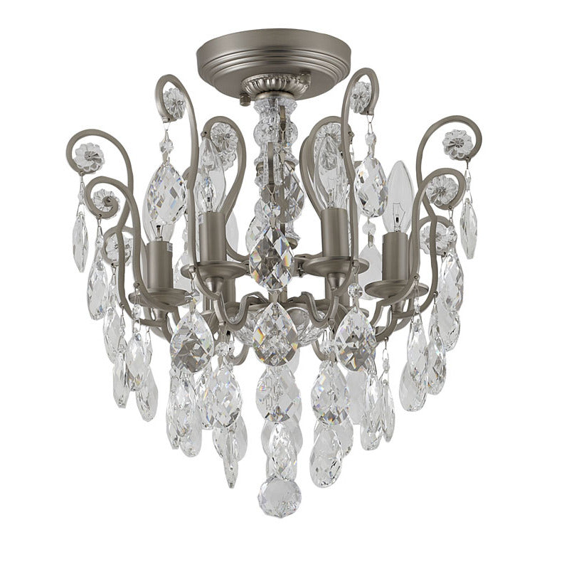 Frame Chandelier with Clear Hanging Crystals (BET61) by Bethel - view 18