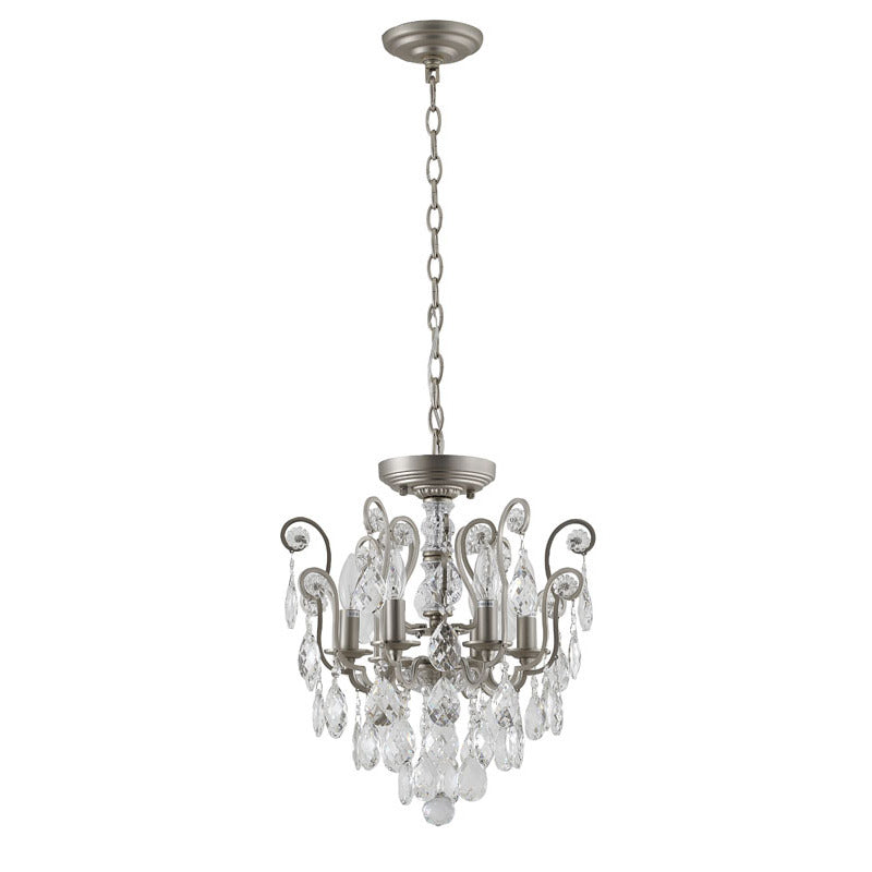 Frame Chandelier with Clear Hanging Crystals (BET61) by Bethel - view 13