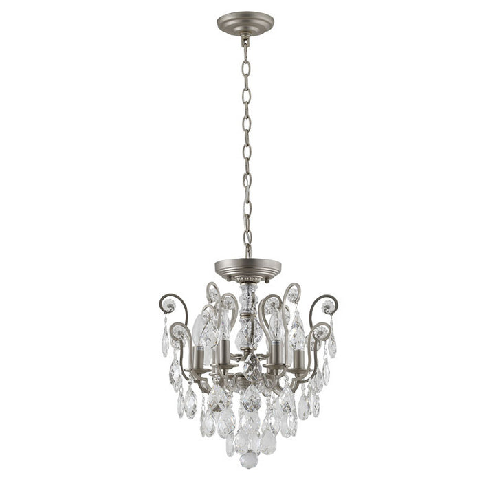 Frame Chandelier with Clear Hanging Crystals (BET61) by Bethel - view 13