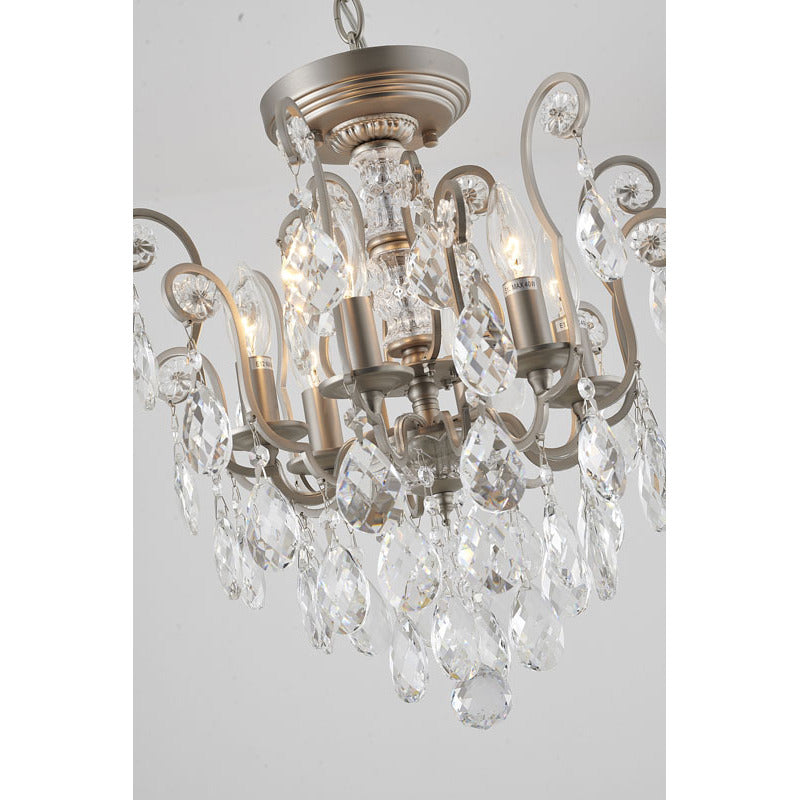 Frame Chandelier with Clear Hanging Crystals (BET61) by Bethel - view 16