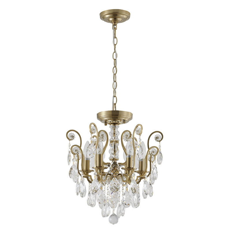 Frame Chandelier with Clear Hanging Crystals (BET61) by Bethel - view 2