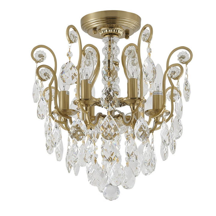 Frame Chandelier with Clear Hanging Crystals (BET61) by Bethel - view 5