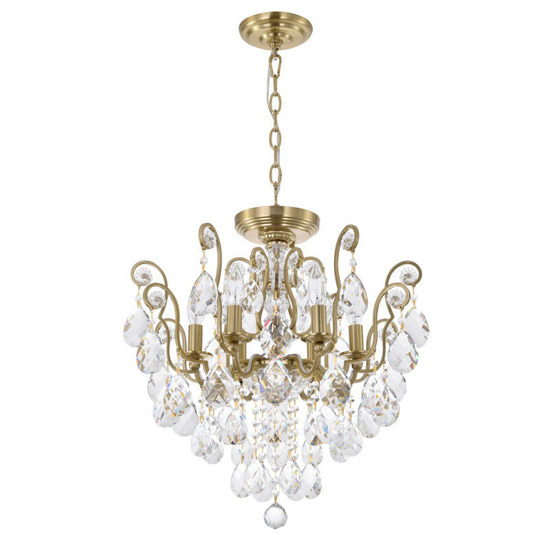 Frame Chandelier with Clear Hanging Crystals (BET61) by Bethel - view 21