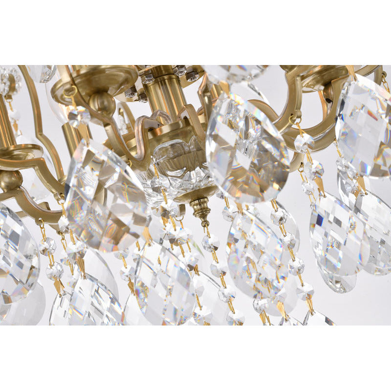 Frame Chandelier with Clear Hanging Crystals (BET61) by Bethel - view 22