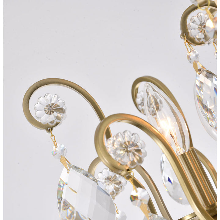 Frame Chandelier with Clear Hanging Crystals (BET61) by Bethel - view 23