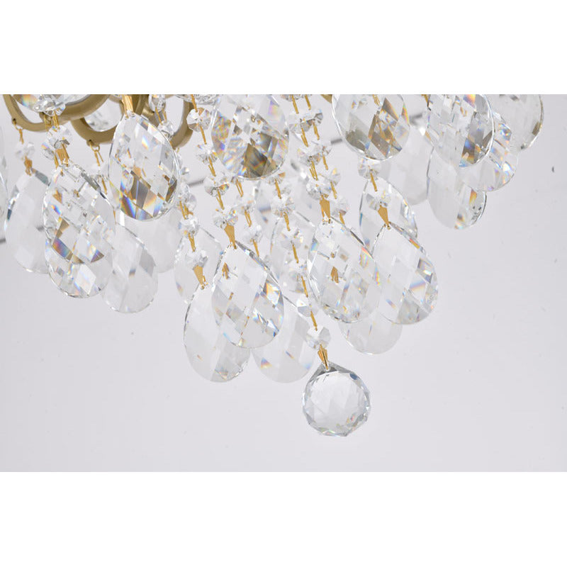Frame Chandelier with Clear Hanging Crystals (BET61) by Bethel - view 24