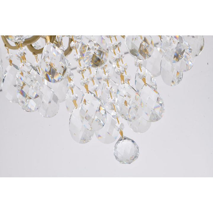 Frame Chandelier with Clear Hanging Crystals (BET61) by Bethel - view 24