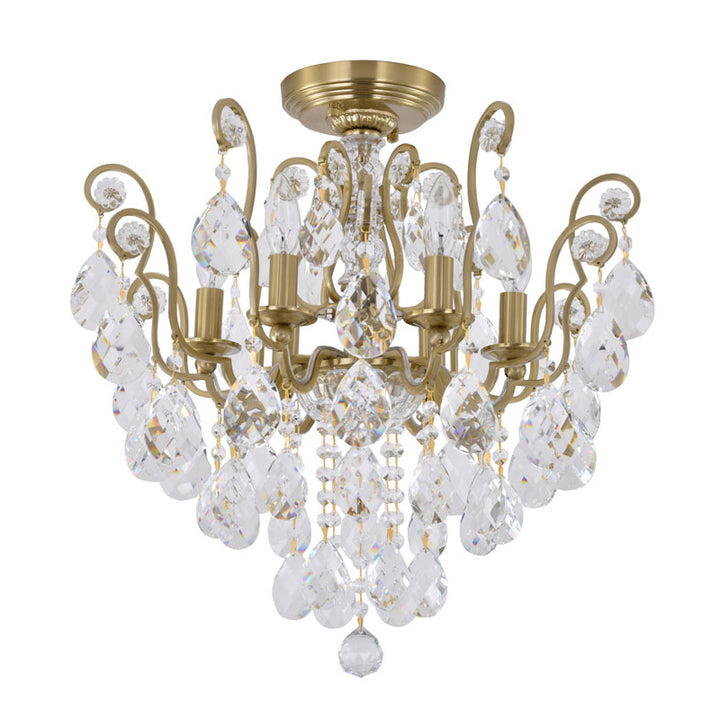 Frame Chandelier with Clear Hanging Crystals (BET61) by Bethel - view 27