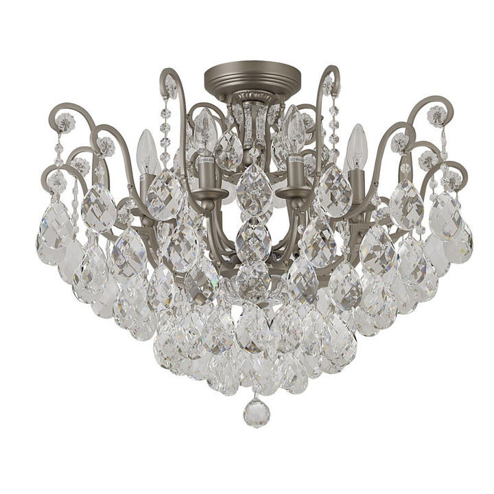 Frame Chandelier with Clear Hanging Crystals (BET64) by Bethel - view 14