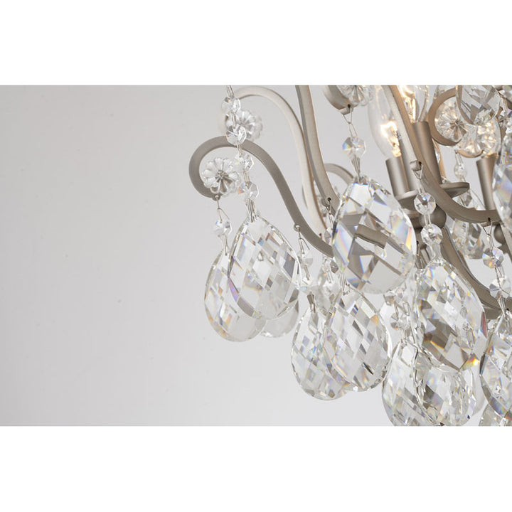 Frame Chandelier with Clear Hanging Crystals (BET64) by Bethel - view 18
