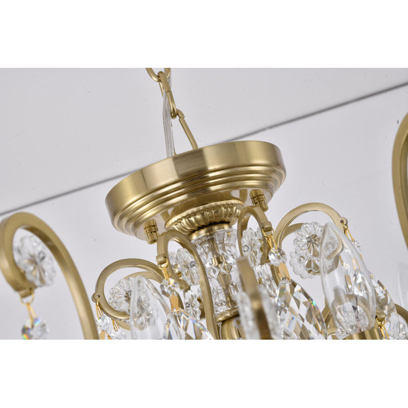 Frame Chandelier with Clear Hanging Crystals (BET64) by Bethel - view 11