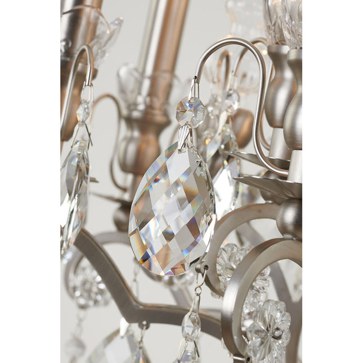 Frame Chandelier with Clear Hanging Crystals (BET64) by Bethel - view 29