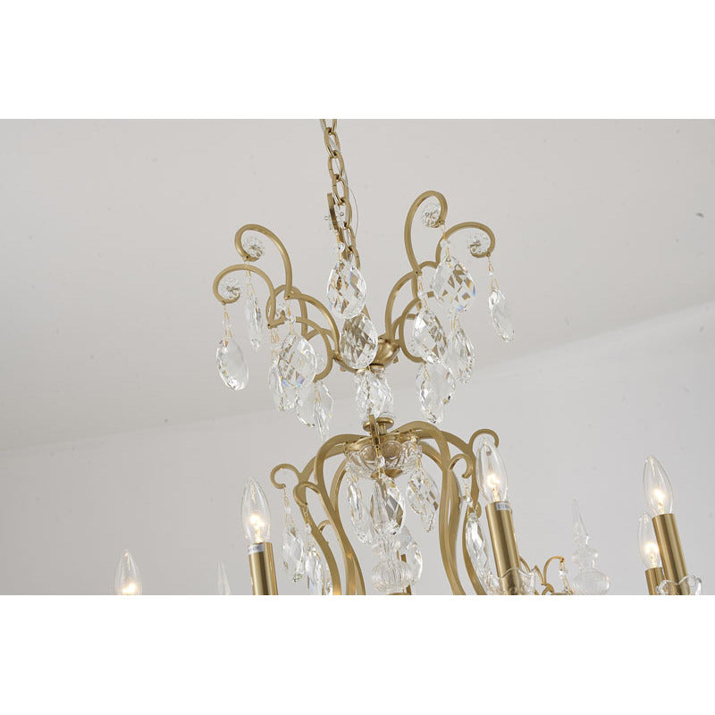 Frame Chandelier with Clear Hanging Crystals (BET64) by Bethel - view 37
