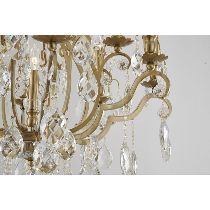 Frame Chandelier with Clear Hanging Crystals (BET64) by Bethel - view 40