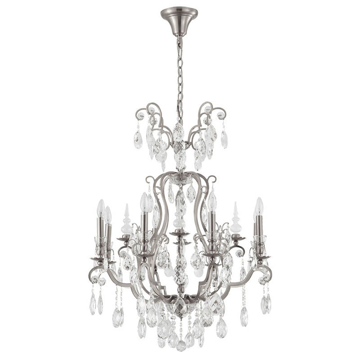 Frame Chandelier with Clear Hanging Crystals (BET64) by Bethel - view 42