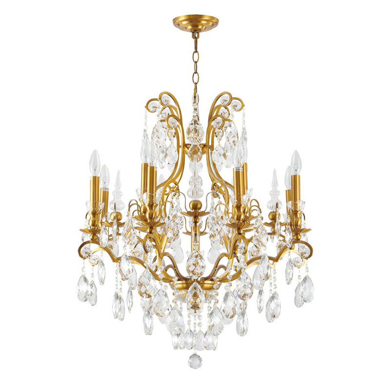 Frame Chandelier with Clear Hanging Crystals (BET64) by Bethel - view 20